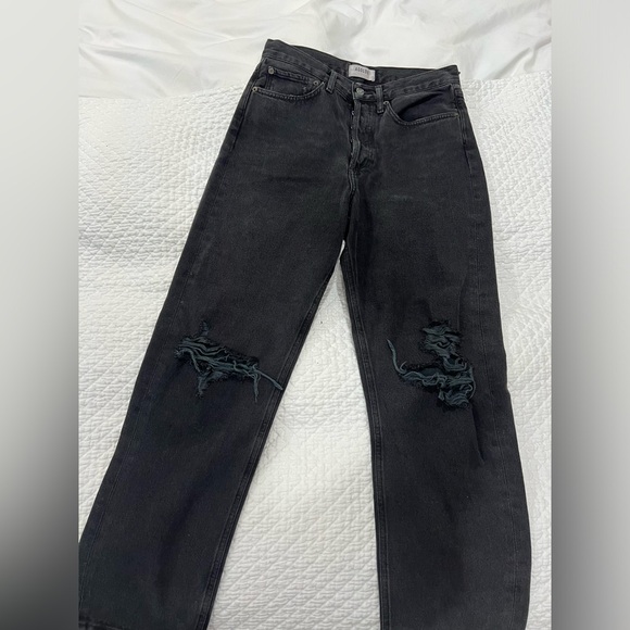 Aritzia/Agolde black straight leg jeans - Picture 2 of 4